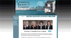 Desktop Screenshot of camarilloescrow.com