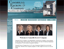 Tablet Screenshot of camarilloescrow.com